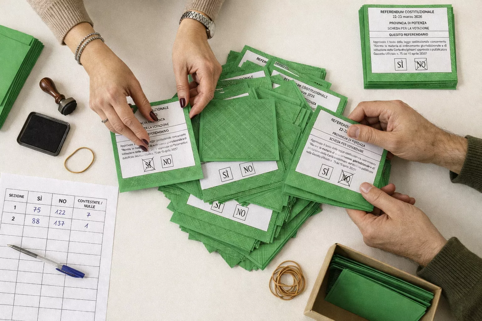 Referendum Giustizia, a Melfi affluenza al 54,40%